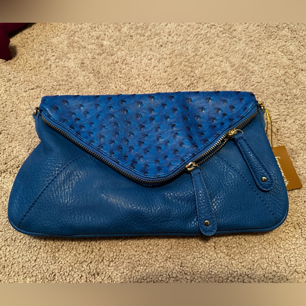 Francesca's Collections Vibrant Blue Clutch
